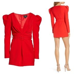 BNWT Letty Puff Long Sleeve Minidress - Bardot ♥️